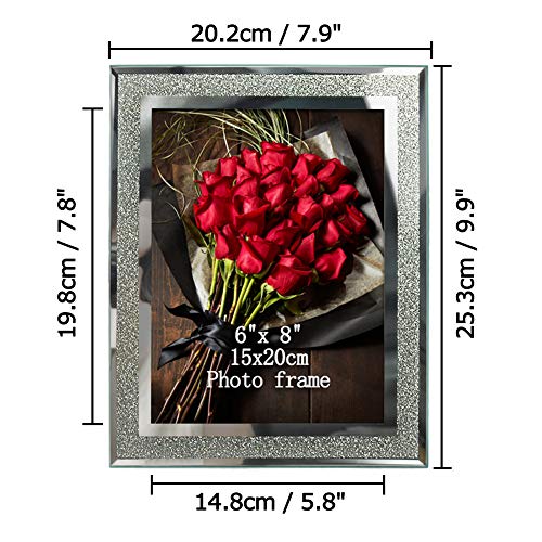 Amazon Brand - Umi Glitzernder Bilderrahmen aus Glas 15x20cm, 2er Set – Bild 3