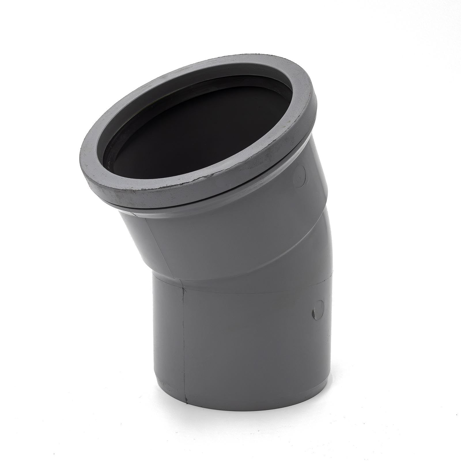 30° Bend (Single Socket), Grey Kayflow 110mm Soil & Waste Pipe Fitting