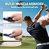 Golf Grip Trainer – Correct Hand Placement Training Aid to Improve Swing Consistency & Muscle Memory, Easy-On Golf Practice Tool # Grey