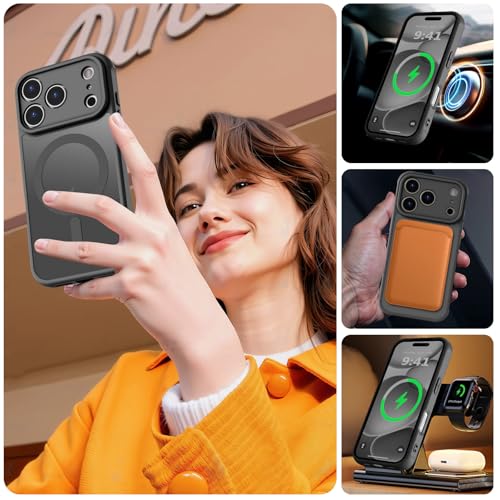 Image of MOCCA Magnetic Shockproof for iPhone 17 Pro Max Case,Black