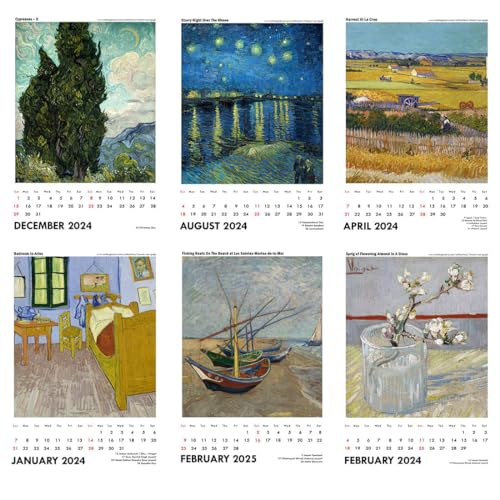 Image of Tallenge - Vincent Van Gogh - 2024 Desk Calendar - 6 x 9 Inches for Home & Office (Paper, Desk Calendar)
