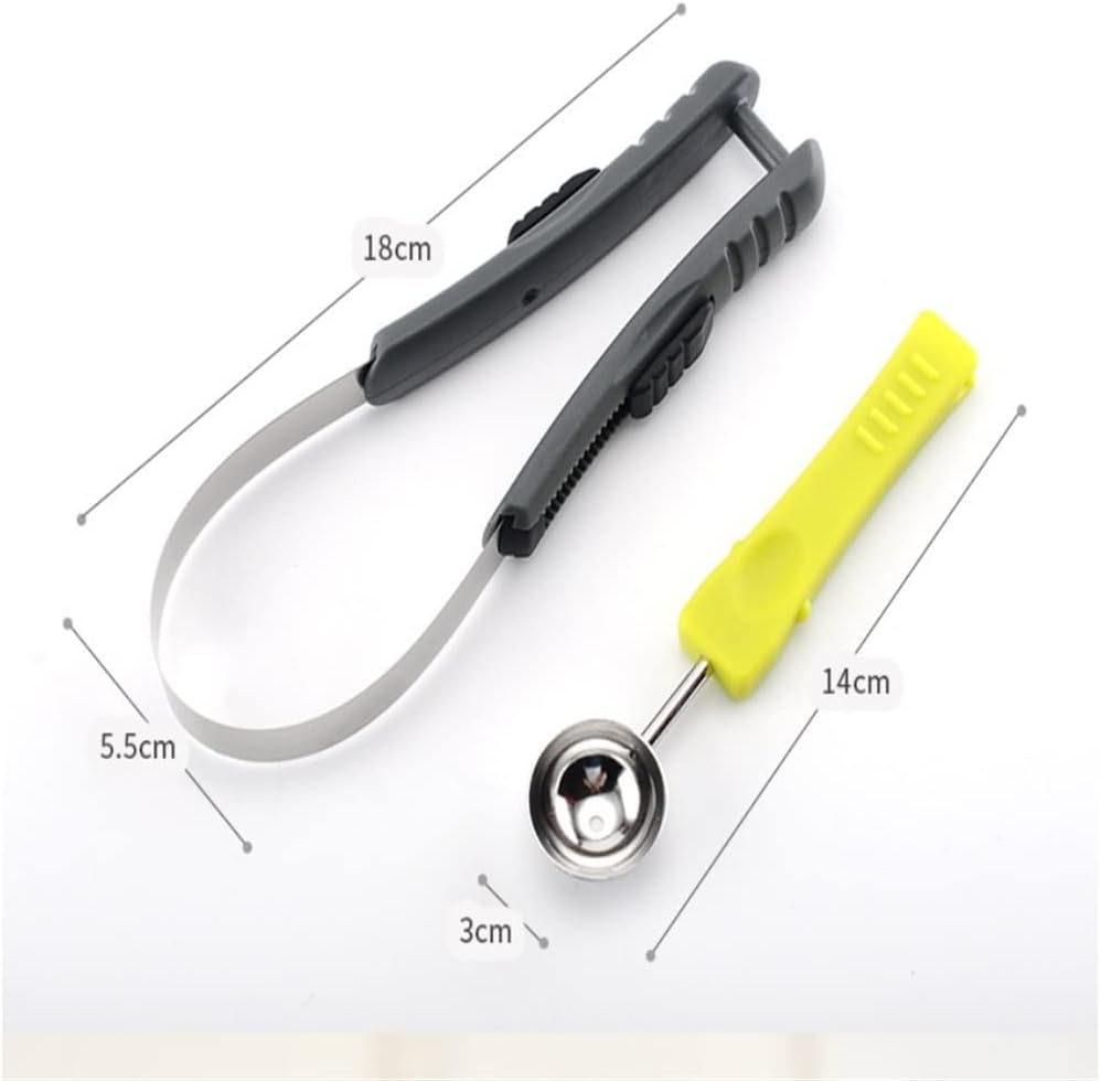 Stainless Steel Watermelon Slicer Fruit And Spoon 2 In 1 Tool Kitchen Set