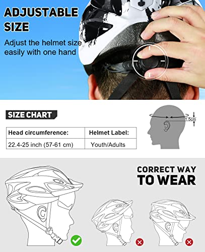 Tadpole Bike Helmet With Usb Rechargeable Led Light Detachable Goggles And Sun Visor, Mountain & Road Bicycle Helmets For Men Women Adult Cycling Helmets thumb #5