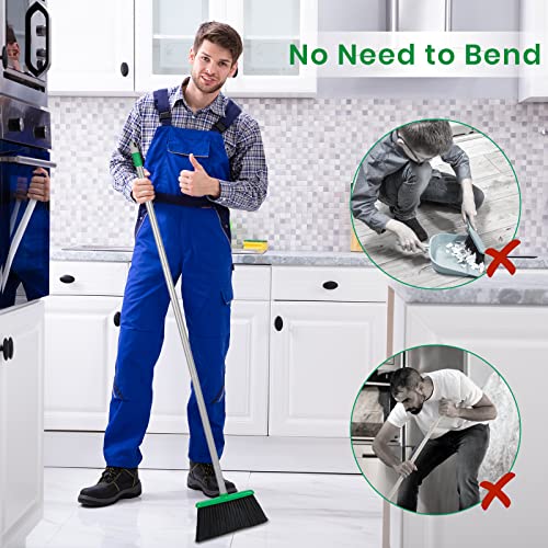 Image of TreeLen Broom and Dustpan Set - Simplify Cleaning Your Home Ktichen Office with Ease