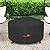 Dalema Round Fire Pit Cover,Outdoor 600D Heavy Duty Waterproof Tear-Resistant 48-50 Inch Firepit Covers,Patio Weatherproof Fire Table Cover,Black 50"x24".