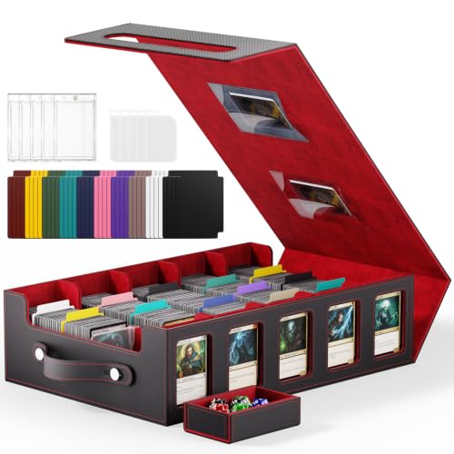 Image of Trading Card Storage Box, 4300+ MTG Deck Box with Magnetic Lid