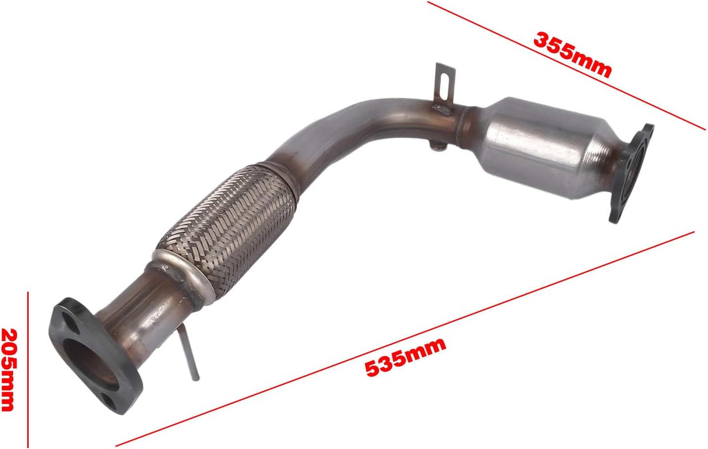 Catalytic Converter Flex Pipe Replacement for Chevy Equinox 2010-2014 Captiva Sport 2012-2015 GMC Terrain 2010-2014 2.4L L4 16581 59521