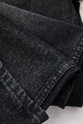 Image of SNITCH Men Jeans for Street Wear | Baggy Fit Washed Pattern Wide-Leg Style | 100% Cotton Non-Stretchable Denim Weave for Ultimate Comfort & Casual Outings