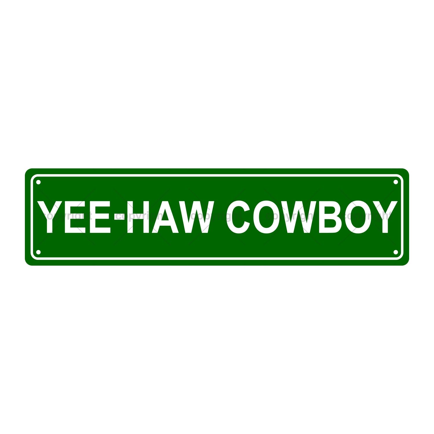 YEE-HAW Cowboy Boys Men Metal Tin Street Sign Bar Cafe Garage Cave Home Room Wall Bathroom Farmhouse Garden Porch Patio Decor,4x16 Inch
