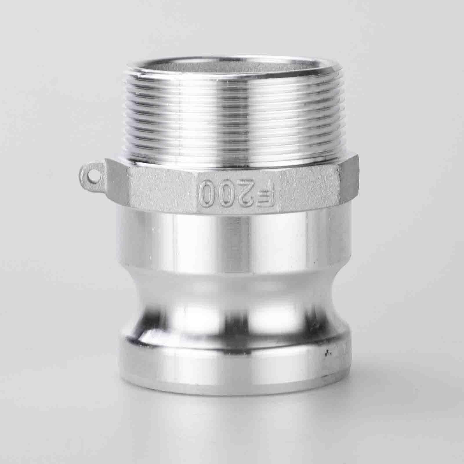 Acoplamientos de ranura de leva tipo F de 2 pulgadas, accesorios de manguera Camlock, acoplamientos de tubería (2 pulgadas-F200-2 piezas)