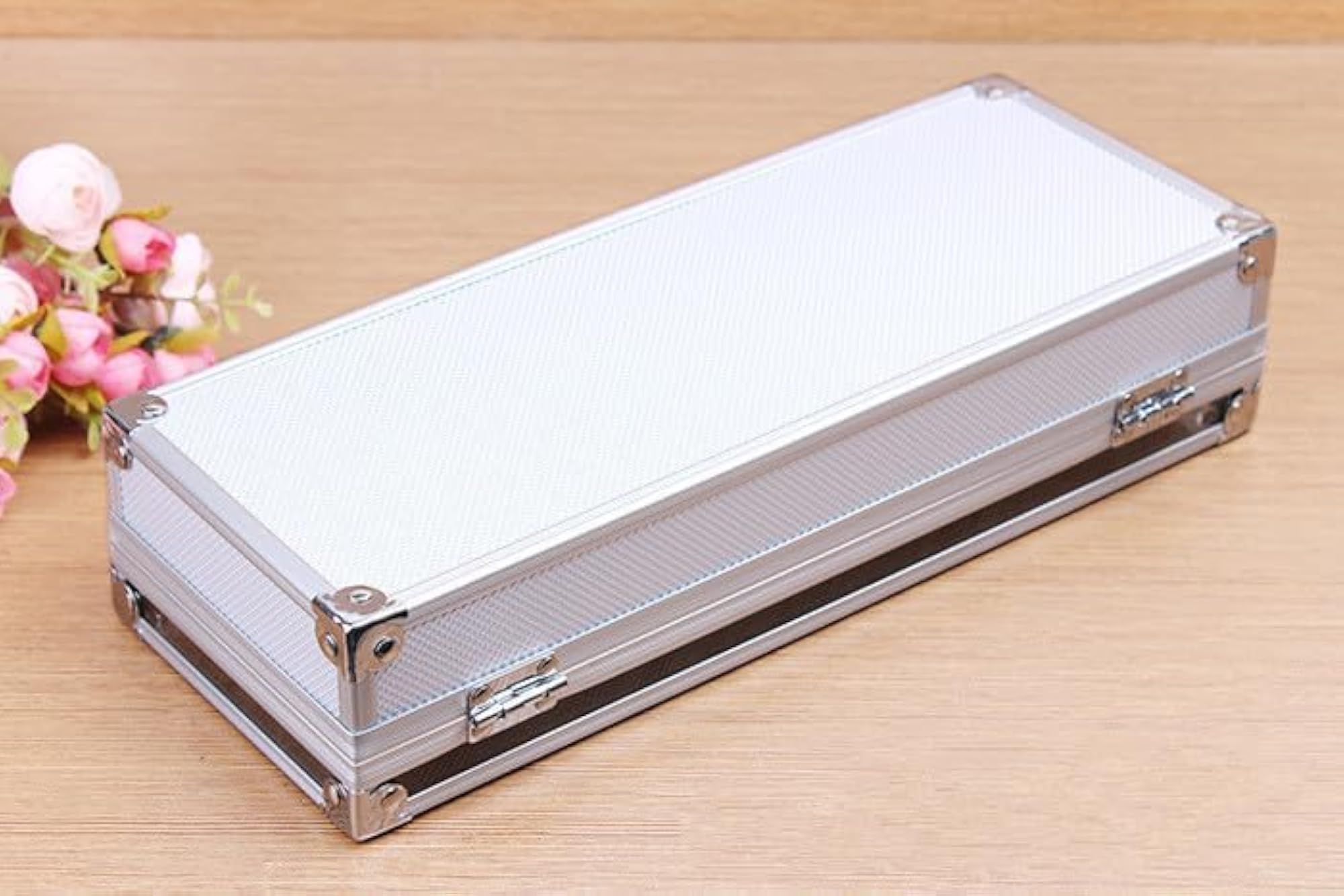 6 Slot Watch Case Box Organizer with Transparent Glass Lid
