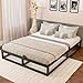 Bilily 10 Inch Queen Bed Frame with Steel Slat Support, Low Profile Queen Metal Platform Bed Frame Support Mattress Foundation, No Box Spring Needed/Easy Assembly/Noise Free