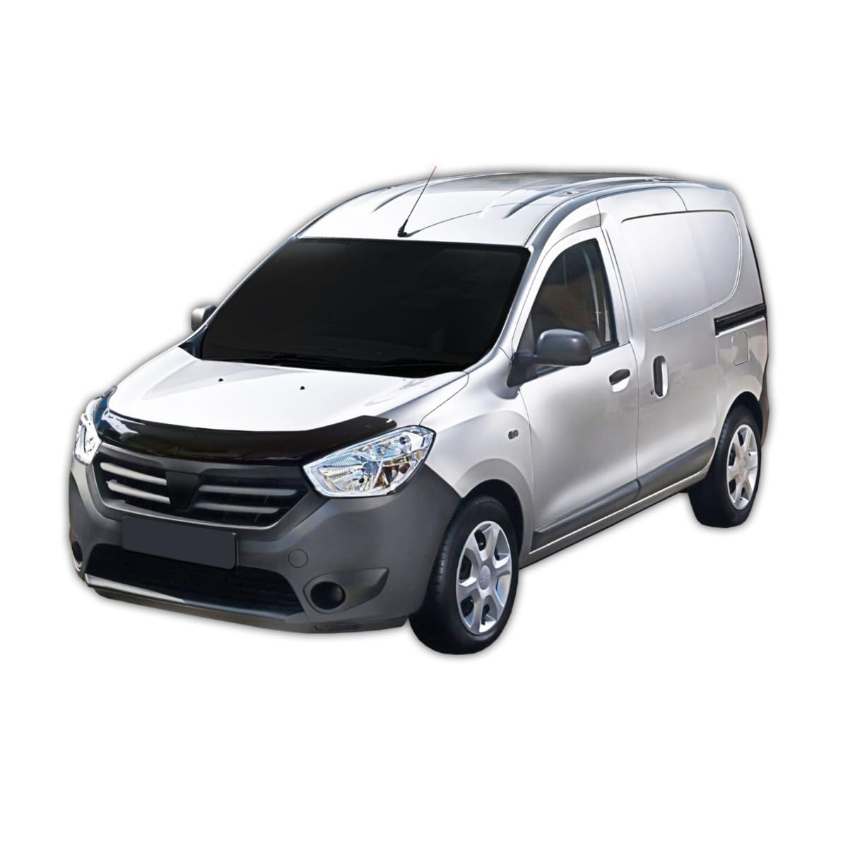 SCOUTT Deflettore Protezione Cofano per Dacia Dokker 2013-2021, Migliora l'Aerodinamica dell'Auto, e Spoiler, Nero