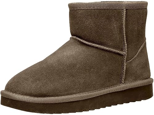 TruFox Womens Winter Boots Classic Faux Fur Lined Slip On Ankle Boots