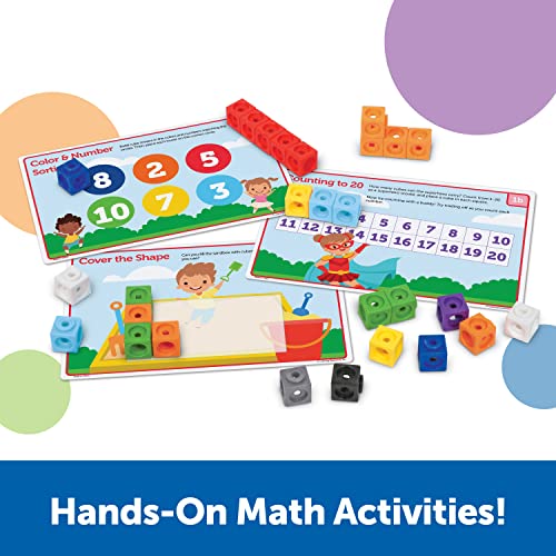 Learning Resources MathLink Cubes Preschool Math Activity Set, 115