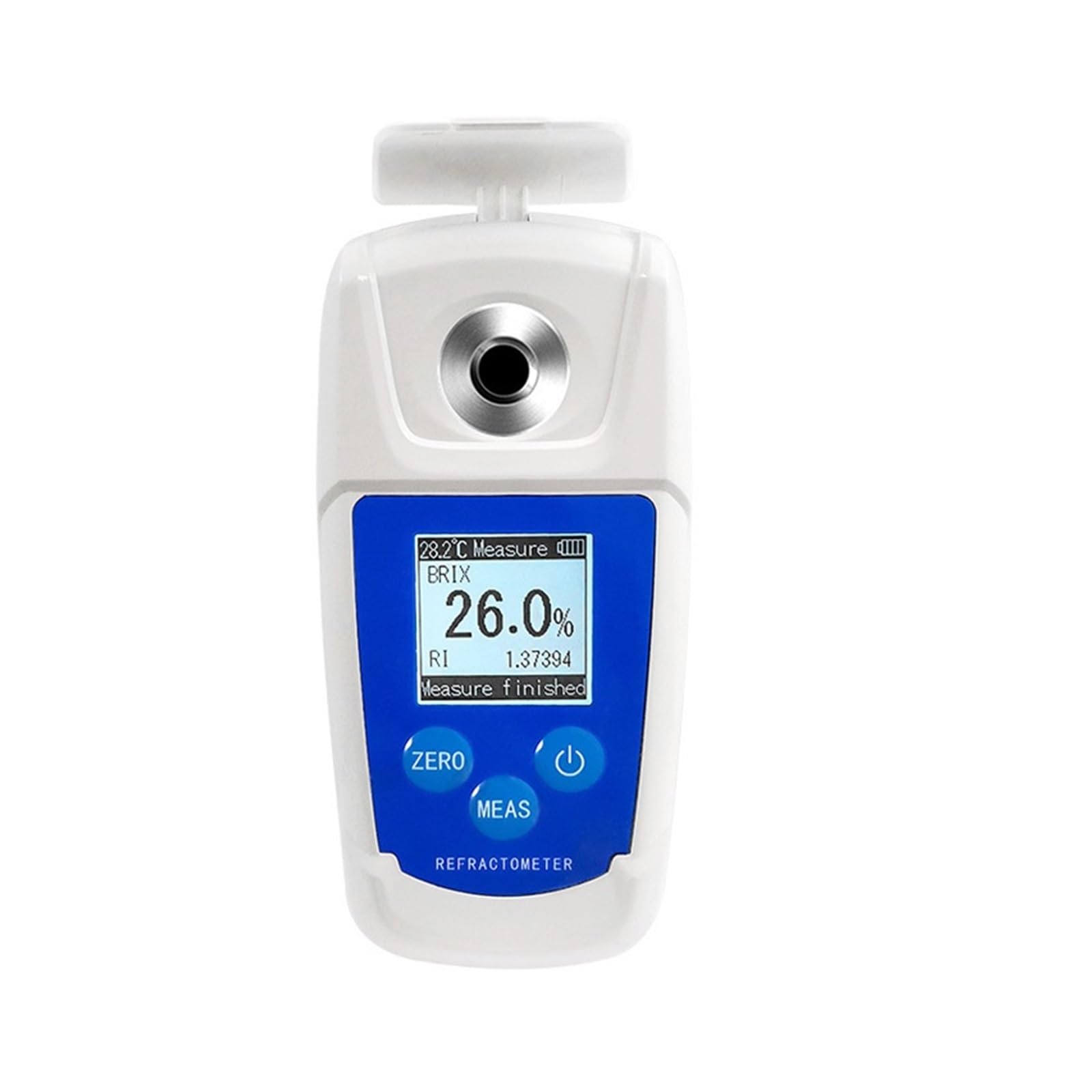 Medidor de Brix de azúcar Refractómetro digital 0-55% Tester Meter Jugo de fruta Contenido de azúcar Instrumento de medición Suger Meter Fácil de limpiar y almacenar