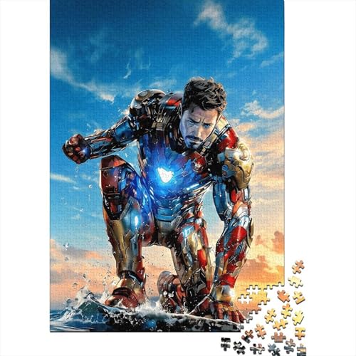 Iron Man Rompecabezas De 1000 Piezas RompecabezasRompecabezas para AdultosRegalos para AdultosAdecuado para Todos Los Adultos Y Niños 1000pcs (75x50cm)