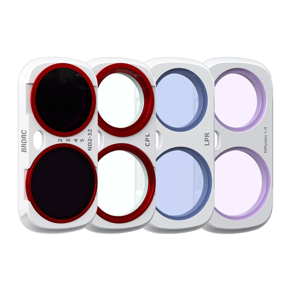 Zestaw filtrów soczewek do Insta360 Luna Ultra, magnetyczny filtr szybkiego zwalniania, rama ze stopu aluminium, szkło optyczne HD, wielowarstwowe filtry - łatwa instalacja (CPL+dyfuzja 1/4+LPR+