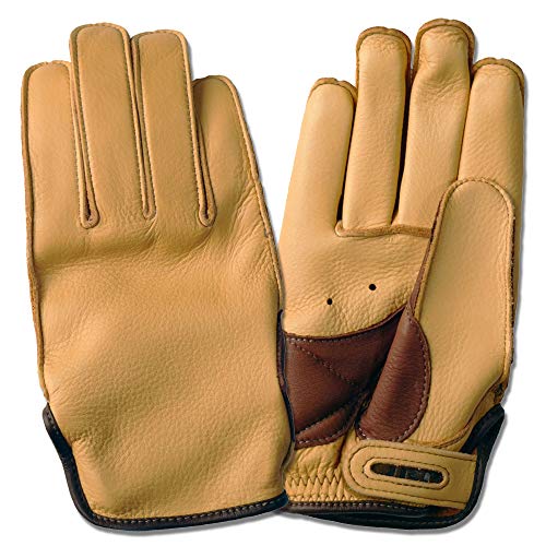 ジェイアールピー(JRP) STSーKG タン/ブラウン(バイク用3シーズンレザーグローブ代理店オリジナルモデル) (Mサイズ)