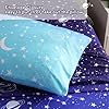 JSD Gradient Blue Moon Stars Kids Sheet Set Full Size, 4 Piece Space Theme Microfiber Sheets Deep Pocket #5
