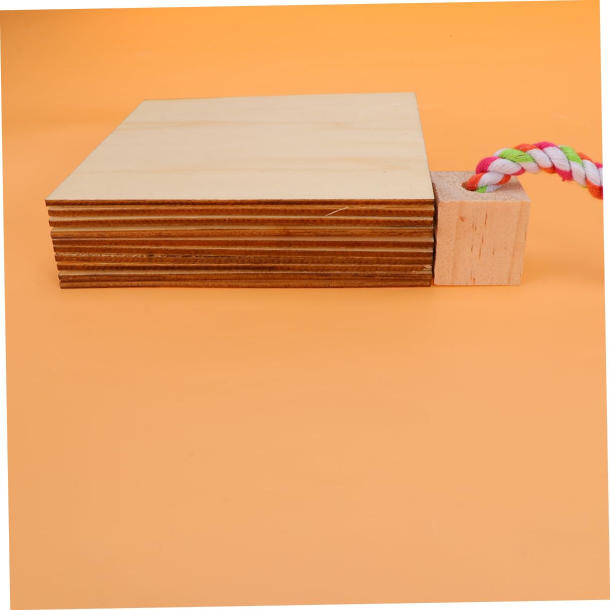 SEWACC 36 Stück Rechteckige Holzscheiben 12,7x12,7cm mit Glatter Oberfläche Leichtes Holz Selbstgemacht Bastelzubehör für Hochzeit und Dekoration