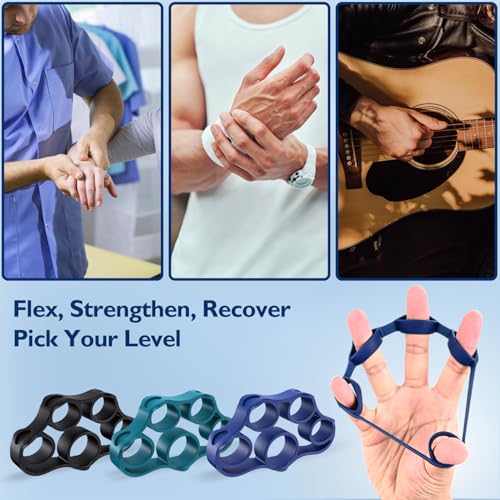 Best Piano Finger Exercises : Practice and Keep your Fingers Flexible 47 FitBeast Hand Grip Strengthener, Finger Exerciser, Forearm Strengthener Kit - 9 Pack, Targeted Hand & Forearm Strength, Relief & Recovery Kit (Deep Blue) #5