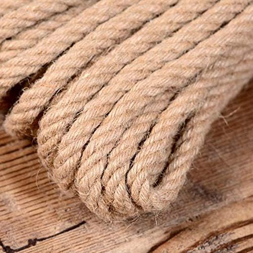 VIGAN 0.47 Inch 12mm Natural Jute Rope Twine Rope Hemp DIY Craft Handmade Decoration (12MMX30M)