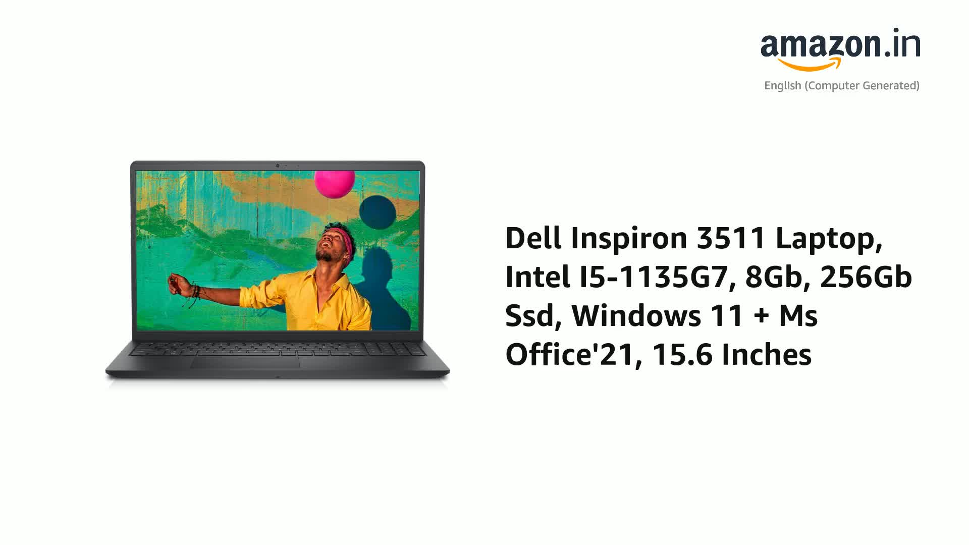Amazon.in: Buy Dell Inspiron 3511 Laptop, Intel I5-1135G7, 8Gb