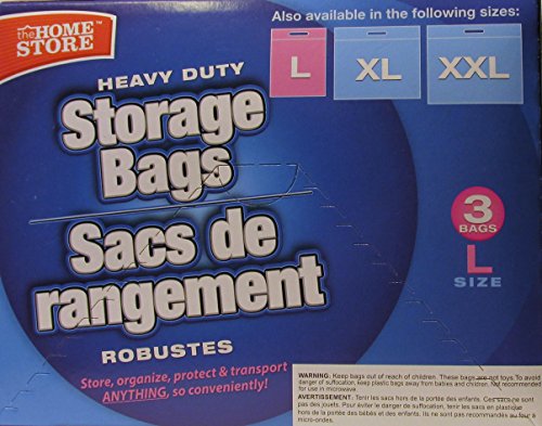 Heavy Duty Household Hardware Space Saver Storage Bags with Zip-Lock and Carry Handle (6 Boxes, 15 Bags) - Thumbnail 7