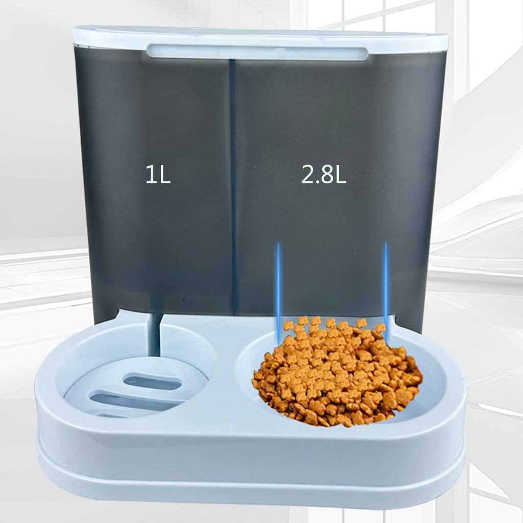 Alimentatori a doppia ciotola per animali domestici Ciotola per alimenti Alimentatori automatici per animali domestici Irrigazione Alimentazione