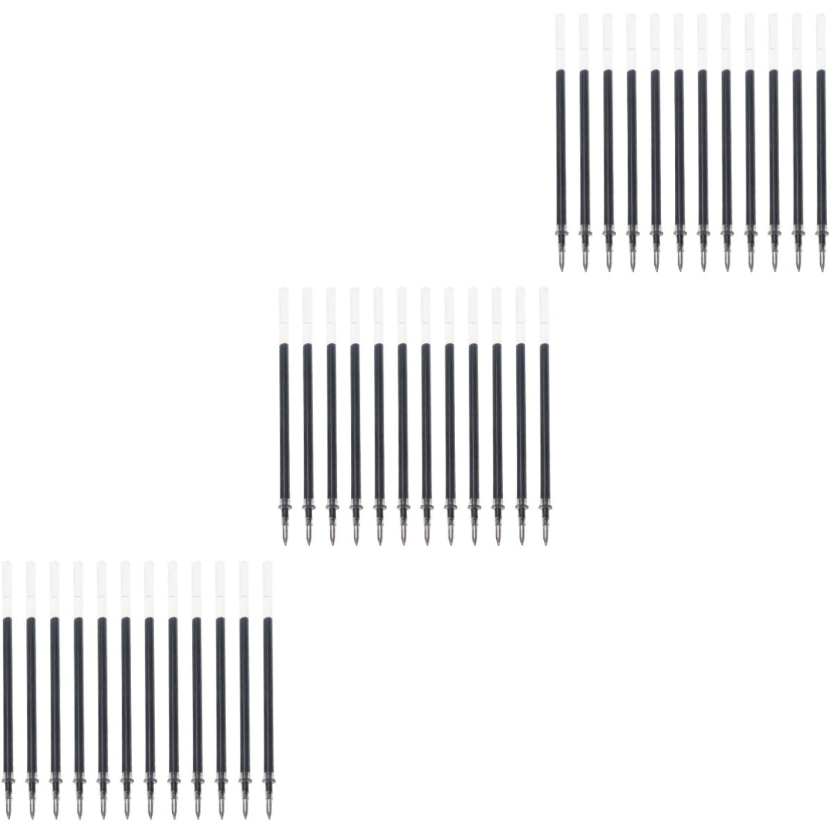 Ciieeo 3 Set Di Ricariche Per Penne A Inchiostro Per Penne Gel Inchiostro Nero Acido Punte Da 0 7 Mm Ampia Applicazione Per Libri Da Colorare Artigianato 12 Pz * 3