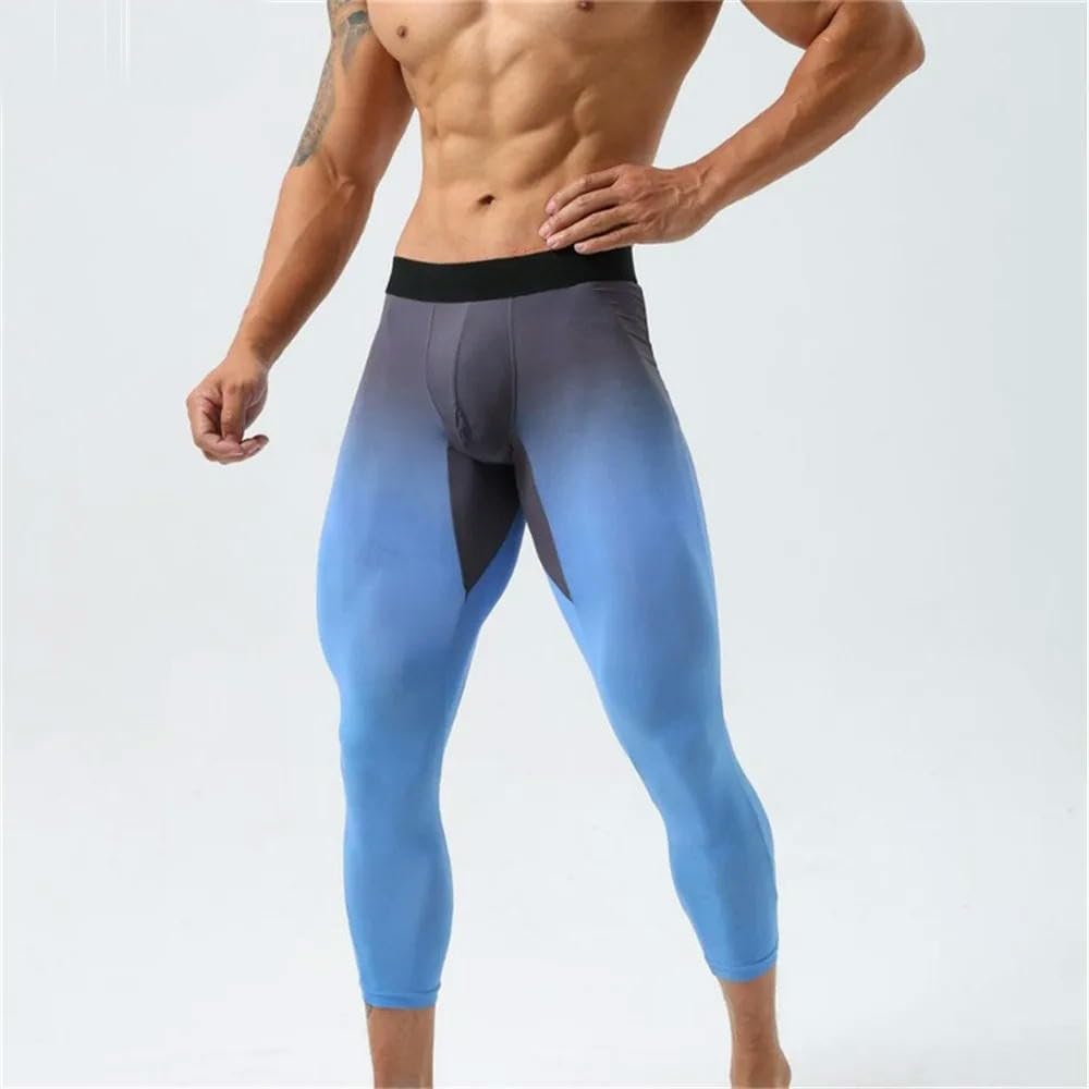 JCVBN rajstopy do biegania męskie trening fitness trening kompresja spodnie na siłownię długie spodnie legginsy joggingi sporty szybkoschnące