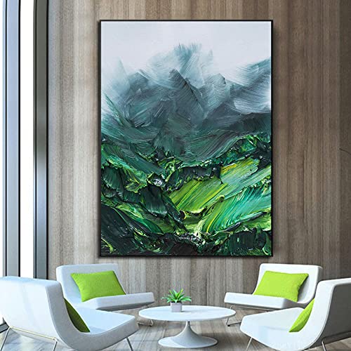 Peinture à l'huile peinte à la main texture épaisse de style galerie