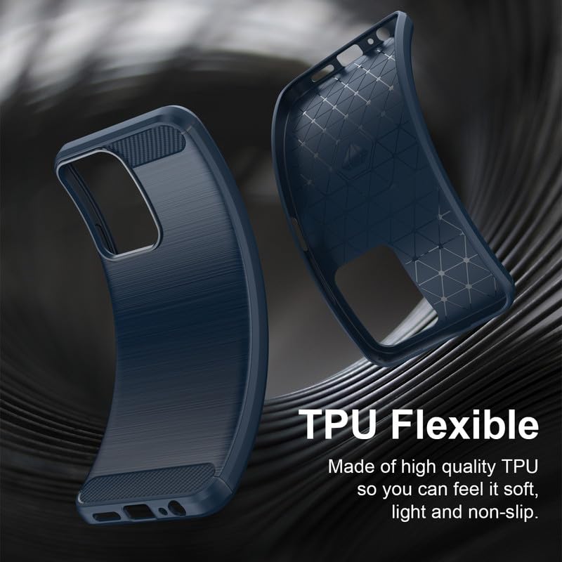 Image of Basic Case for Mi Redmi 15A 5G (Carbon Fibre Blue)