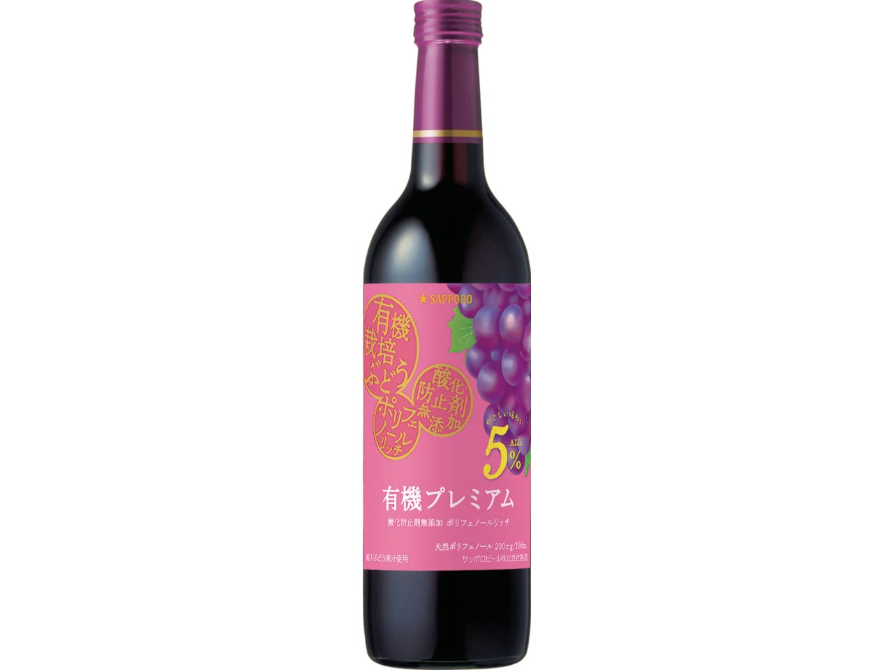 高ポリフェノール　ノンアルコール　ワインティー　100g粉末入り　２本セット Amazon.co.jp: おいしさアップワイン サッポロ 有機プレミアム 酸化