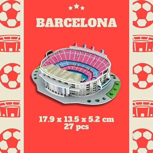 Puzzle Fútbol Niños 3D Estadios, Regalo Niño 6 años-8 años-10 años, Regalos Futbol Niños Juegos, Regalos niños más vendidos (Madrid)