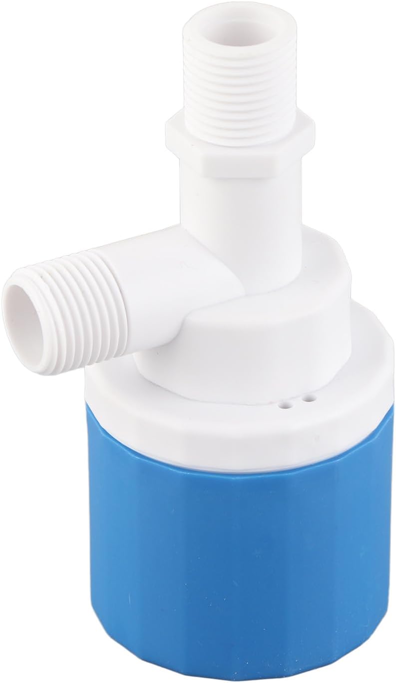 Automatic Water Level Control Valve with High Temperature for Solar Water Heaters, Safe Nylon for Tanks - Inner Use, Top Inlet (1/2")