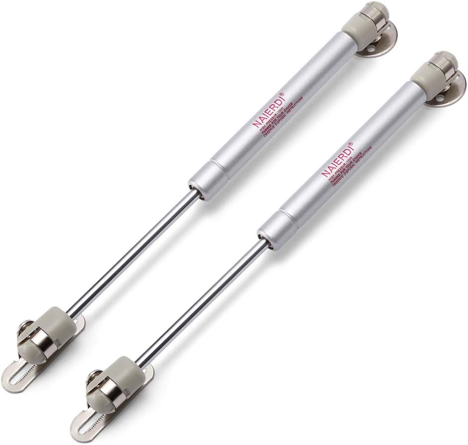 [2 Pack] Gas Spring, 150N/33lb, Gas Strut, Soft Close Hinges, Lid Support, Kitchen Cabinet Hinges