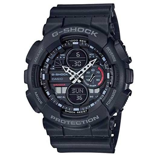 Casio Reloj Analógico-Digital para Hombre Correa en Resina GA-140-1A1ER