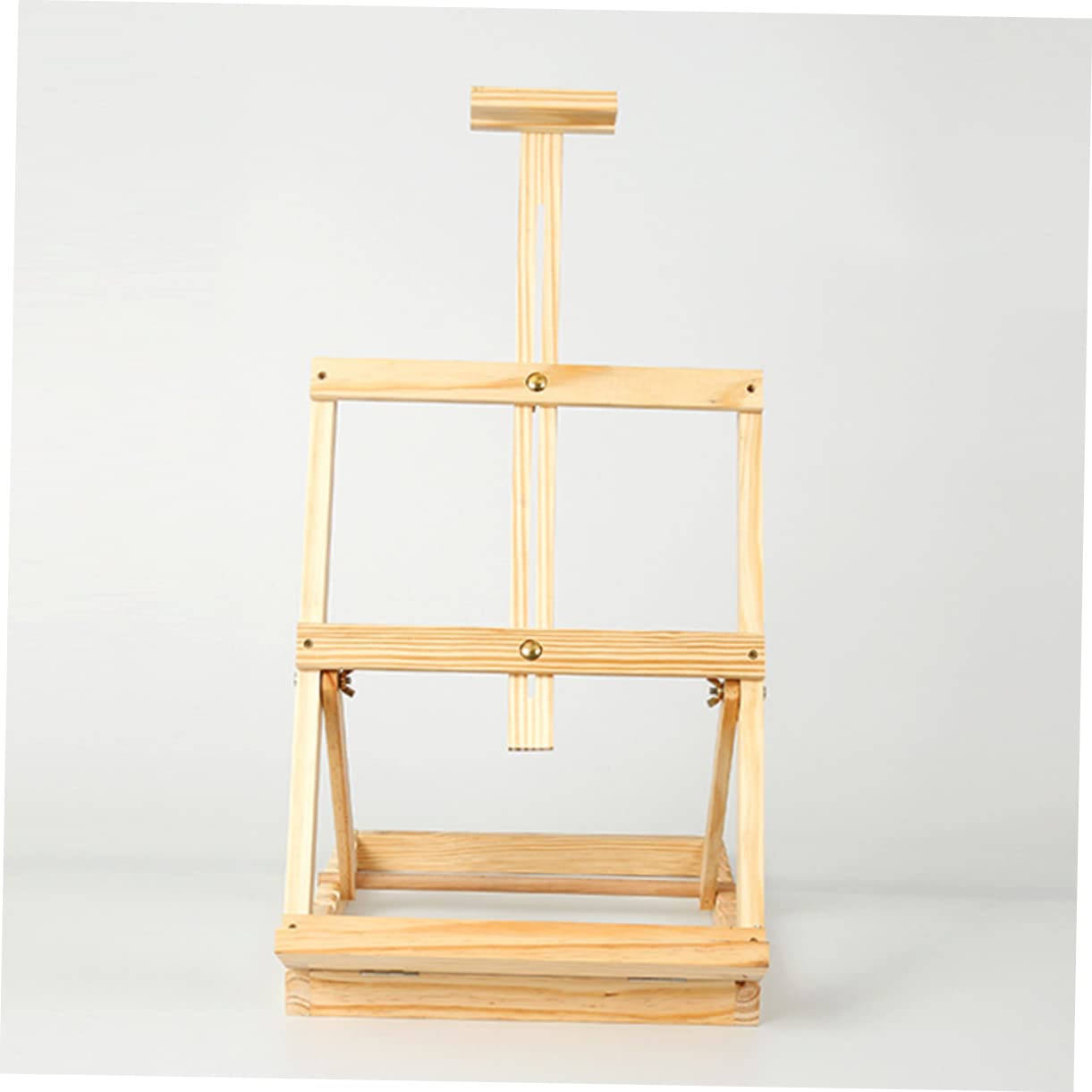 Kiefernstaffelei als Tischstaffelei für Künstler und Kinder | Holz und Metall, Schlichtes Klassisches Design, für Innenbereiche und Geschäfte, auch Freien Nutzbar