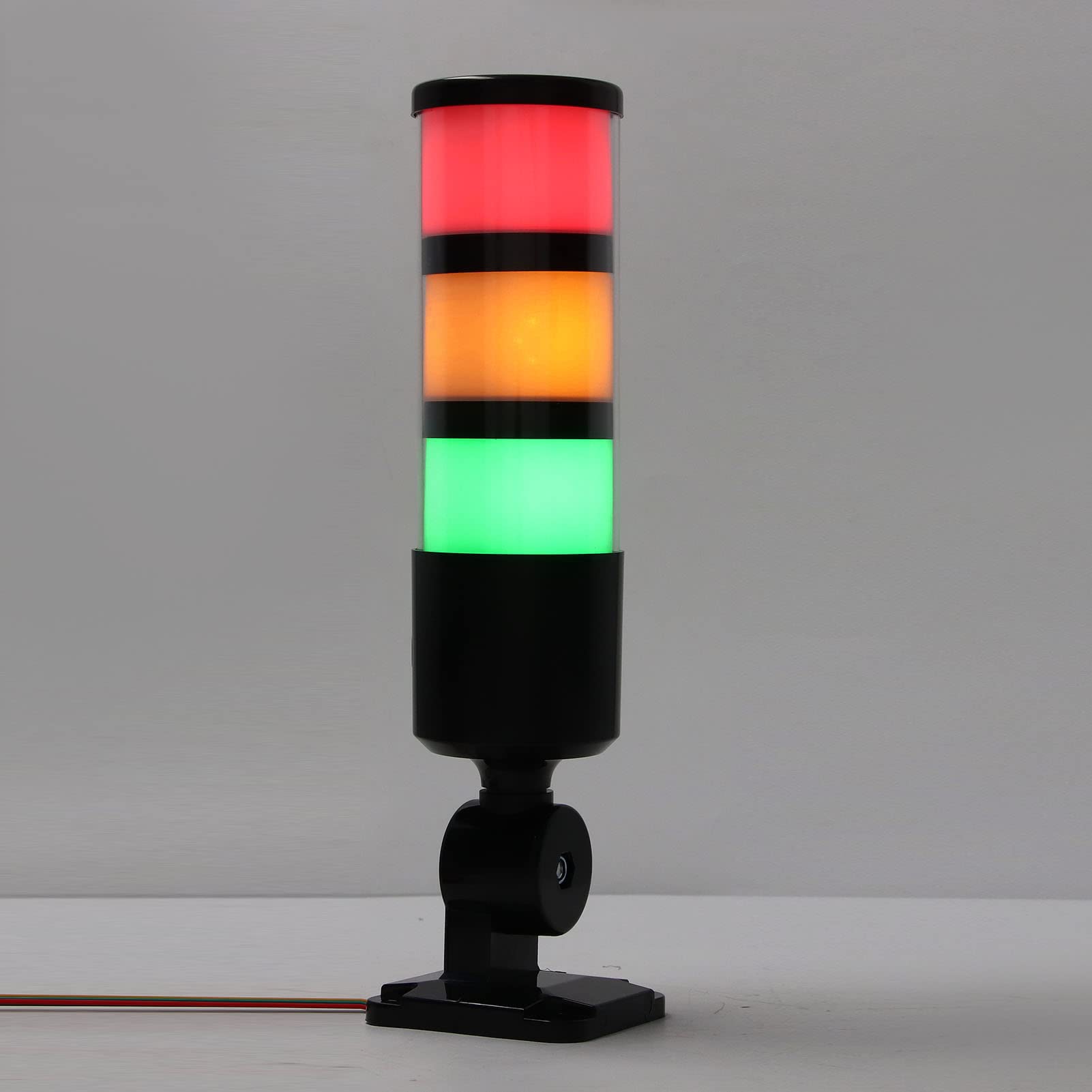 FLEXMAN DC 12~24V LED Torre Señal Luces Pila, ABS Emergencia LED Luz Estroboscopica de Advertencia de Luces Beacon para Líneas de Montaje Industrial, Taller de Máquinas Herramientas