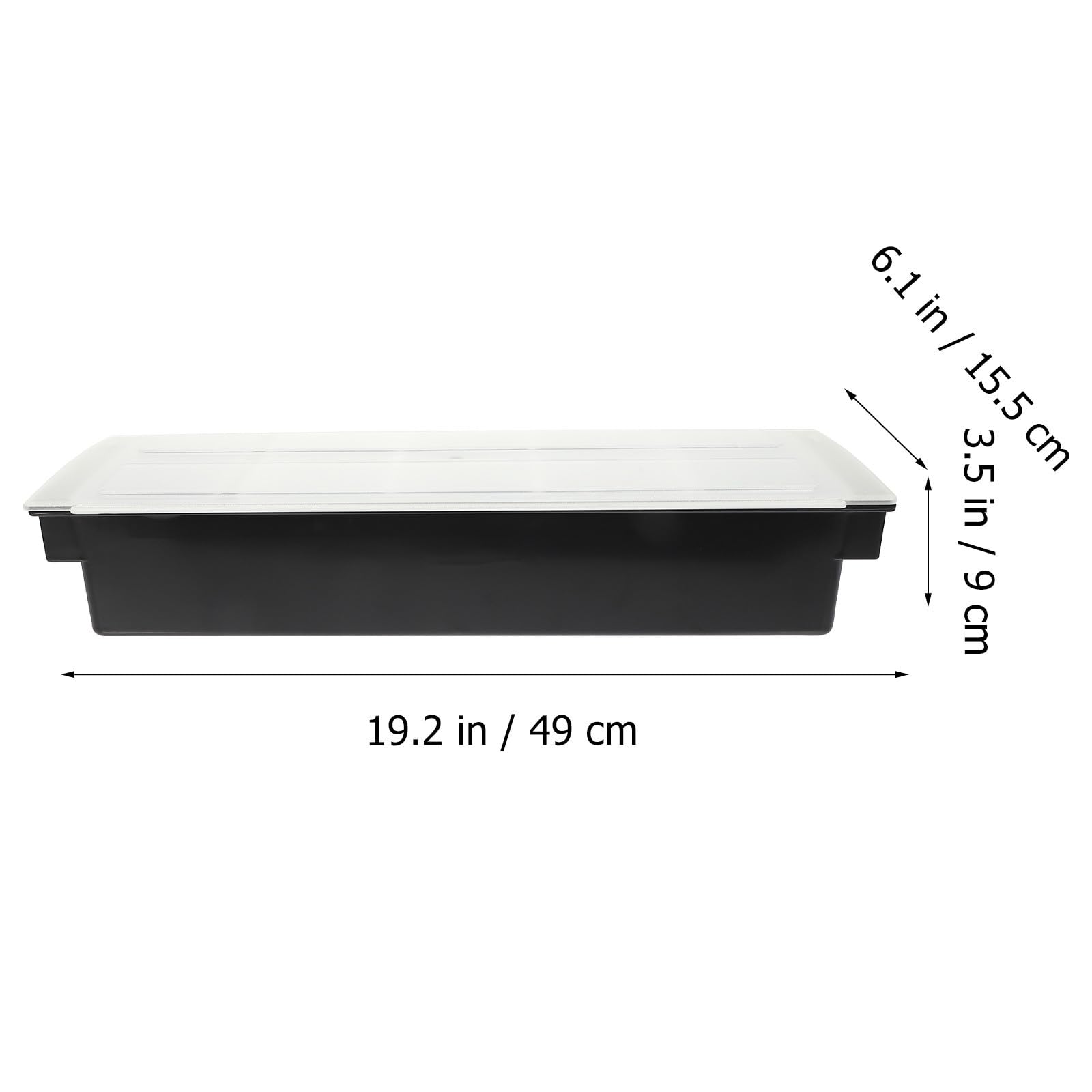 YARNOW Boîte à Goûter en Plastique Noir Cinq Compartiments, Design Couvercle, Finition, Rangement de Fruits Secs et Noix