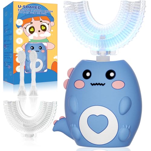 Lwalaneng Kids U Shaped Electric Toothbrush, 3 Cleaning