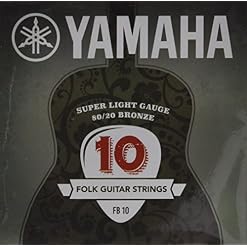 Yamaha – FB10 – Cordes pour Guitare Folk – Acier - Les Beatles, Paul McCartney, John Lennon, RIngo Starr, George Harrison