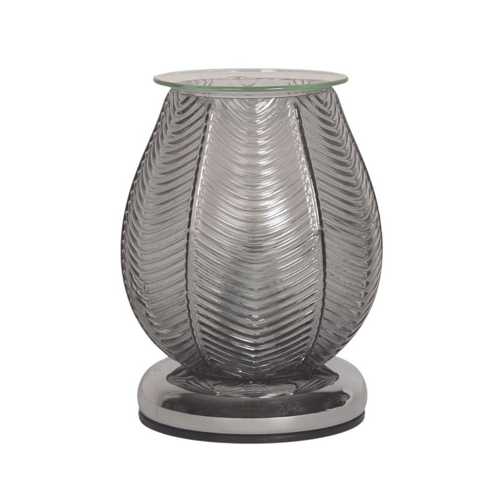 Aroma Accessories Grey Aroma Lustre Ribbed Electric Wax Melt Warmer