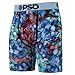 PSD Underwear Men's Floral Bloom Boxer Brief 3 Pack, Multi, M