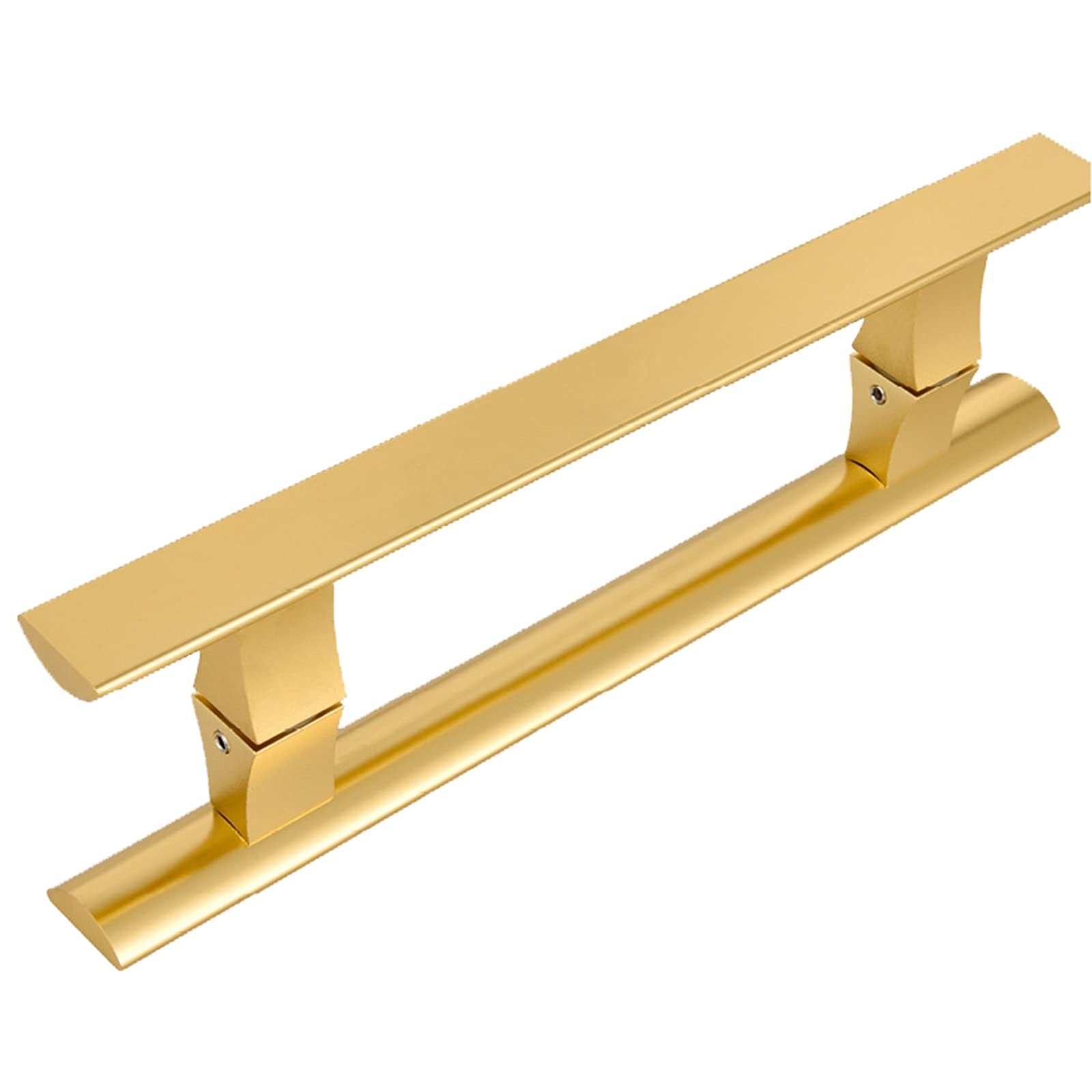ADGCFKOP Shower Door Handle, Solid Aluminum Alloy Door Handle,Store Home Office Glass Door Wooden Door Pull Handles Modern Minimalist(Gold,Length: 40cm(15.7inch))
