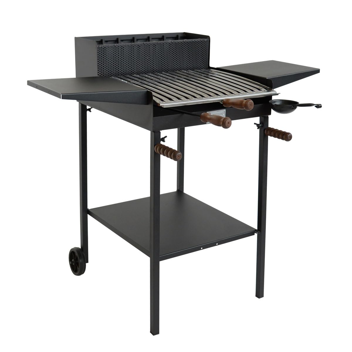 BA48-BARBECUE BELVEDERE CON ALETTE A LEGNA E CARBONE-CRUCCOLINI