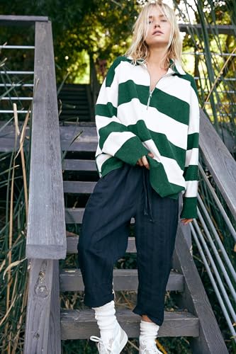 Yousify Oversized Womens Sweaters Fall 2025 Half Zipper Turtleneck Sweater Long Sleeve Tops S-2XL3