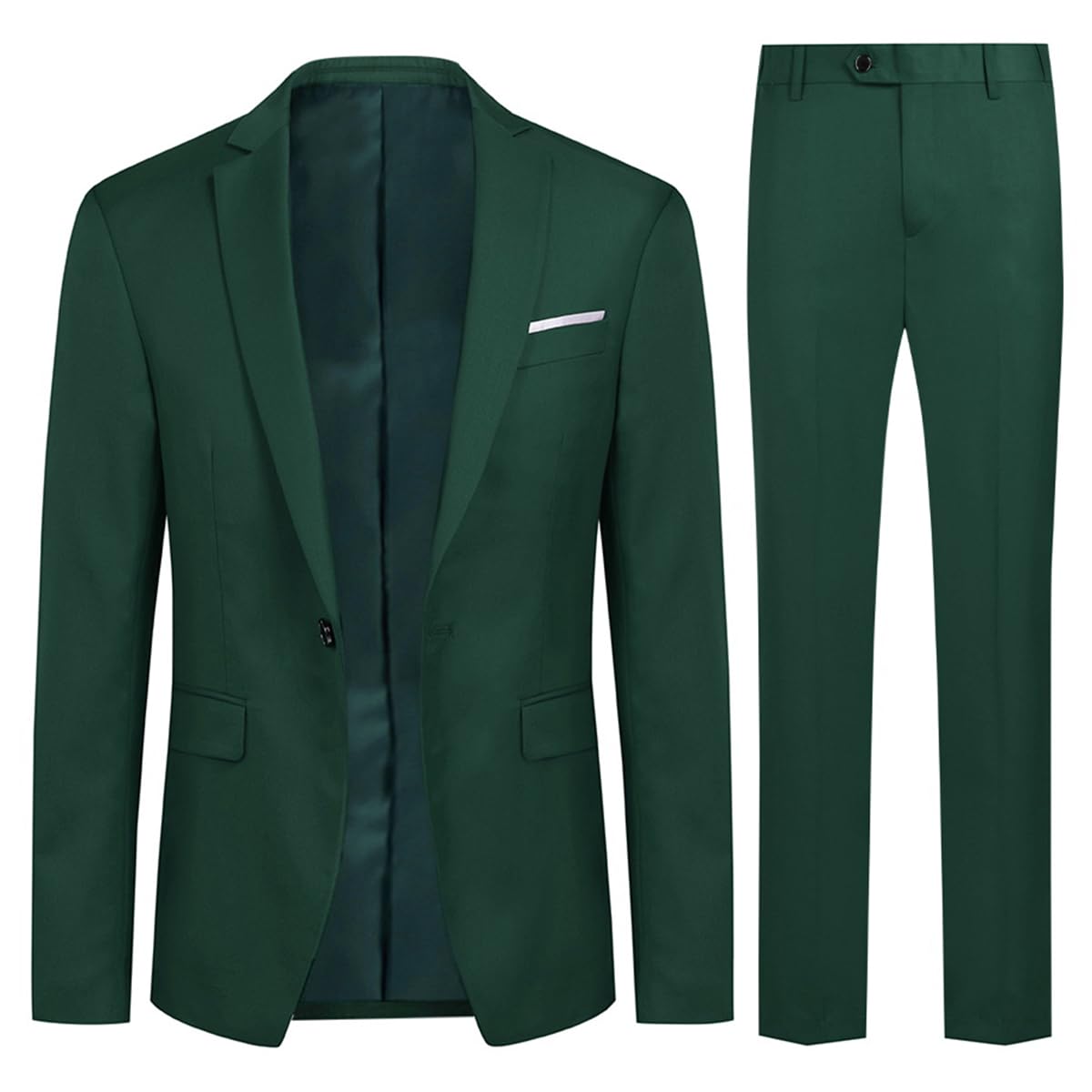 Allthemen Abiti da Uomo 2 Pezzi Suit Slim Fit Wedding Dinner Tuxedo Abiti per Uomo Business Casual Giacca e Pantaloni 10 Colori Disponibili